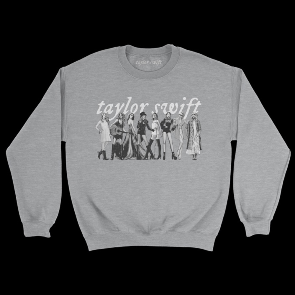 Unopened Taylor Swift Era Pullover Grey/B&W